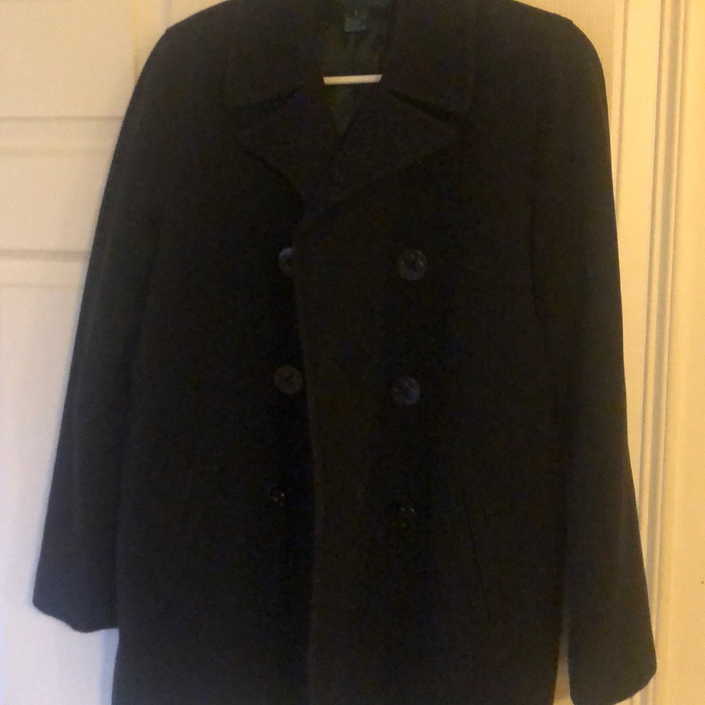Ralph Lauren Pea Coat black size small